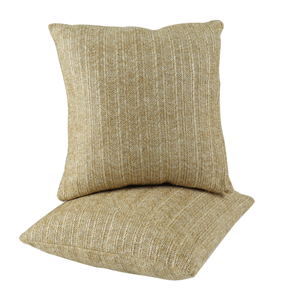 2 Pack Outdoor Throw Pillows, Waterproof & Fade-Resistant Patio Cushions for Garden, Porch, Poolside Furniture - Soft & Comfortable Decorative Pillow Covers (18x18 Inch, Green leaf)