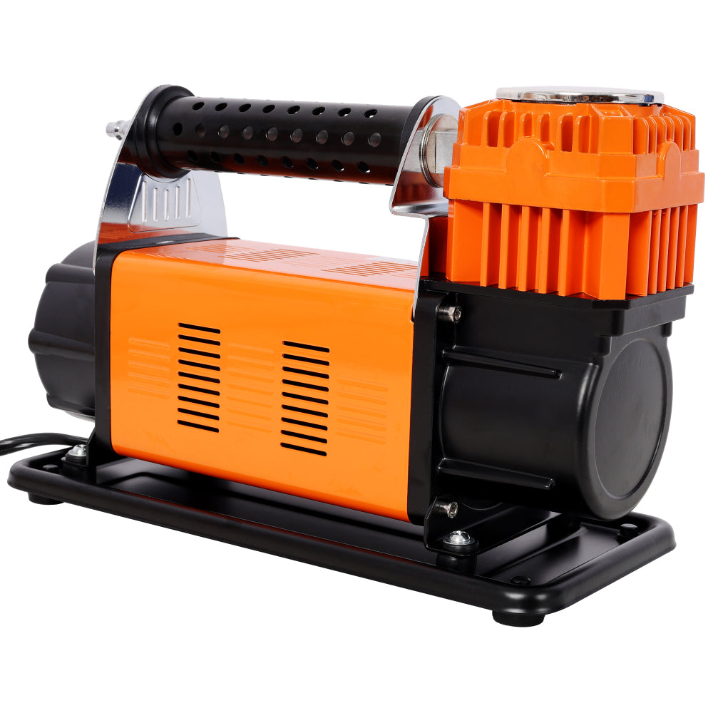 12V Heavy Duty Air Compressor,Tire Inflator with Pressure Gauge, Max 150 PSI,Tire Inflator Air Pump for Car, SUV, RV, Truck