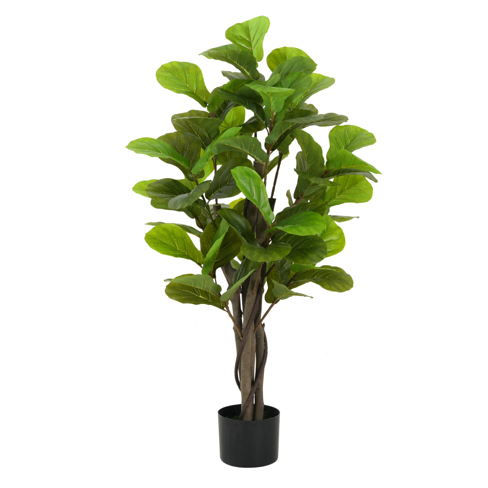 51" Artificial Fiddle Leaf Fig Tree With Pot