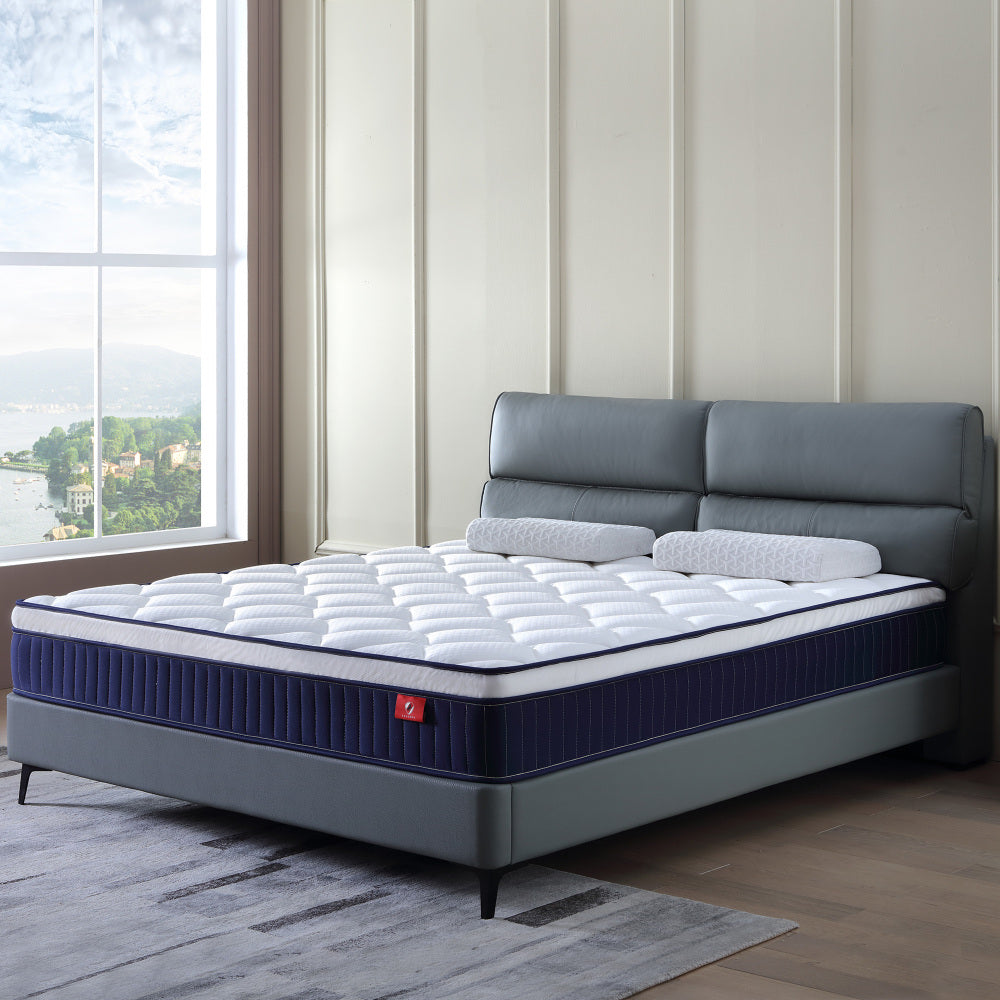 Alwyn Home Innerspring Mattress Medium Hybrid Mattress in a box With Certipur-US Certified Pocket Spring, Pressure Relief, and Motion Isolation