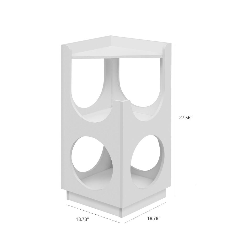 Hollow design multifunctional double-layer cat station, suitable for small and medium-sized cats, used in living room bedroom, cat house, cat nest