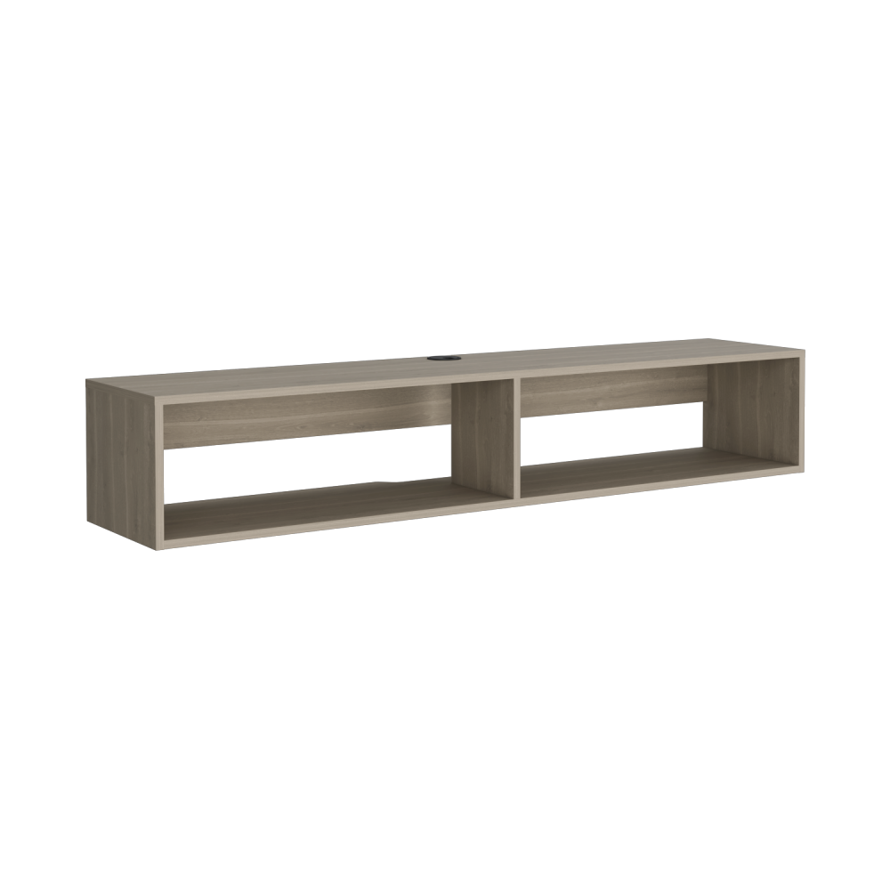 Floating Tv Stand Moore, Living Room, White Oak
