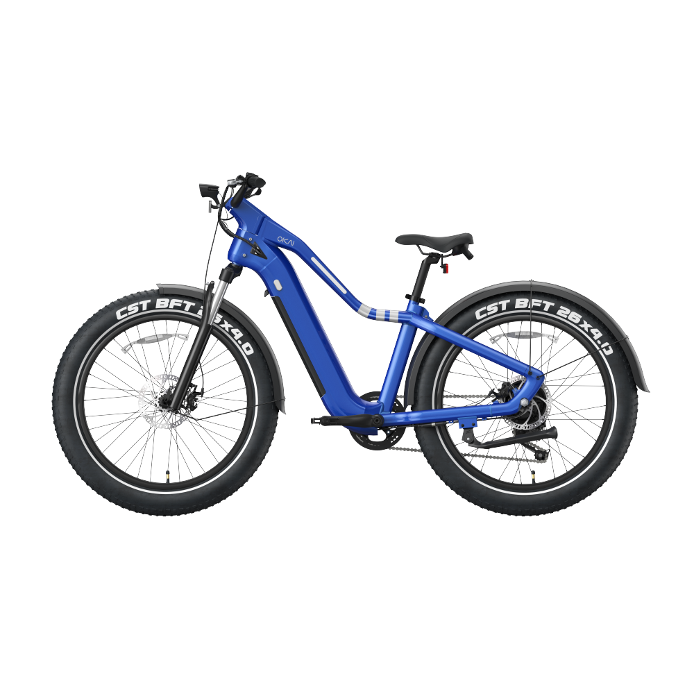 26" Step Over Electric Mountain Bike - Black