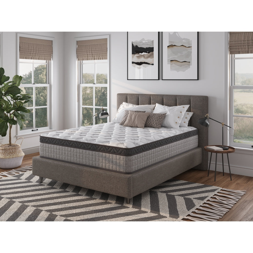 Twin Diamond Comfort Foam Encased 10" Hybrid Mattress – Medium Soft, Assembled in the USA, Gel memory Foam, Pressure Relief