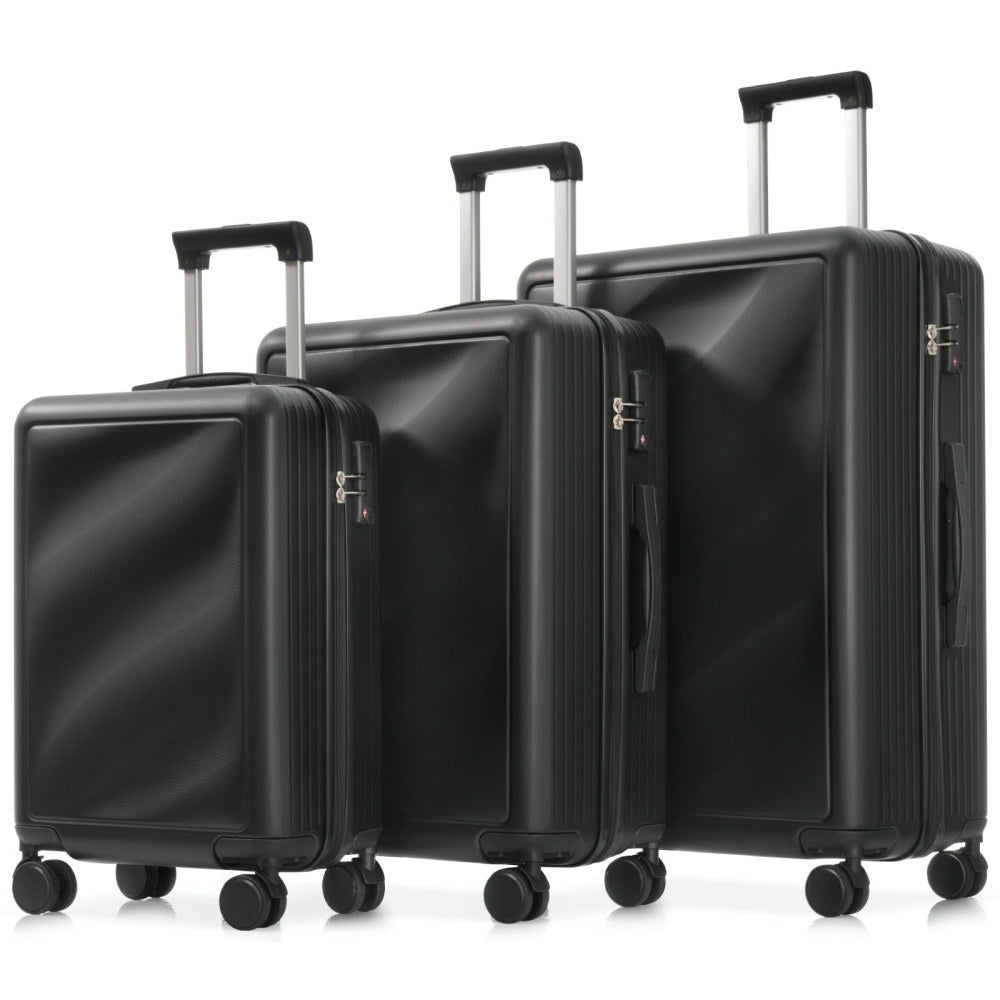 Luggage Set 3 Piece, Lightweight Durable ABS Suitcases with Spinner Wheels and TSA Lock, Carry-on & Checked Travel Luggage (20"/24"/28")