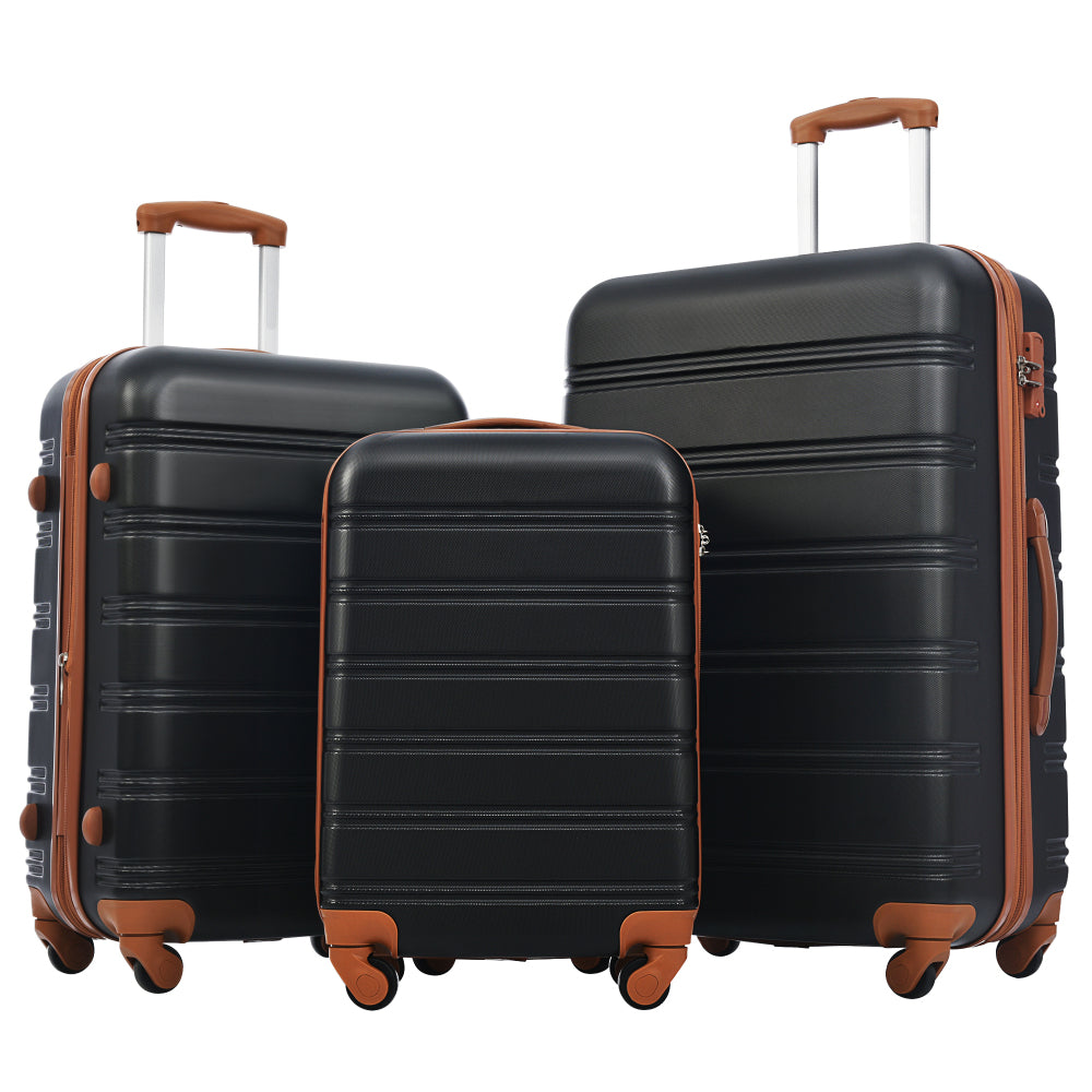 3 Piece Luggage Set Hardside Spinner Suitcase with TSA Lock 20" 24' 28" Available
