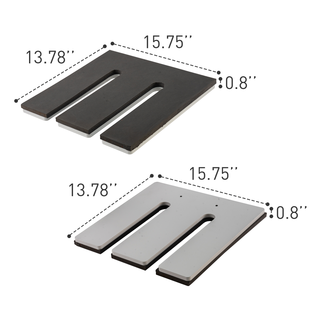 5 sets Interchangeable lower platen(13.78" x 15.75",11" x 15",8" x 10",6" x 20"and6" x 6").