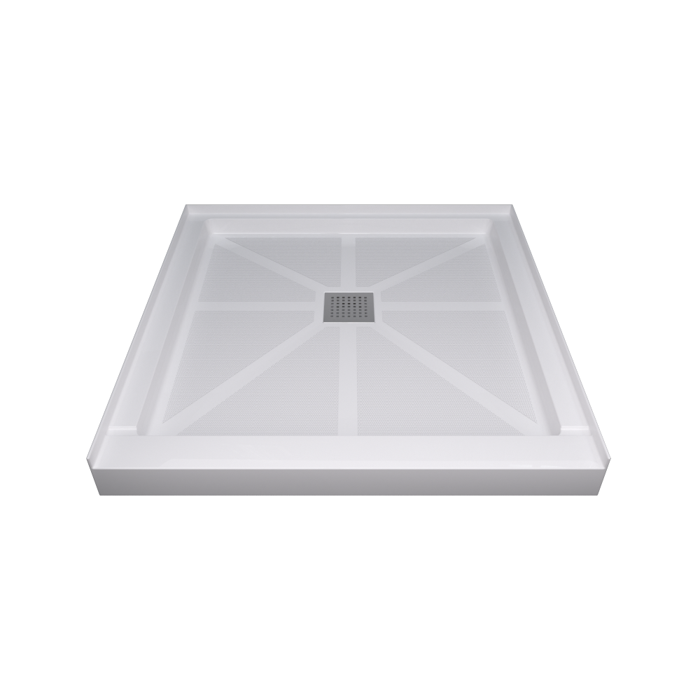Glasstone shower base SMC solid white finish 6034
