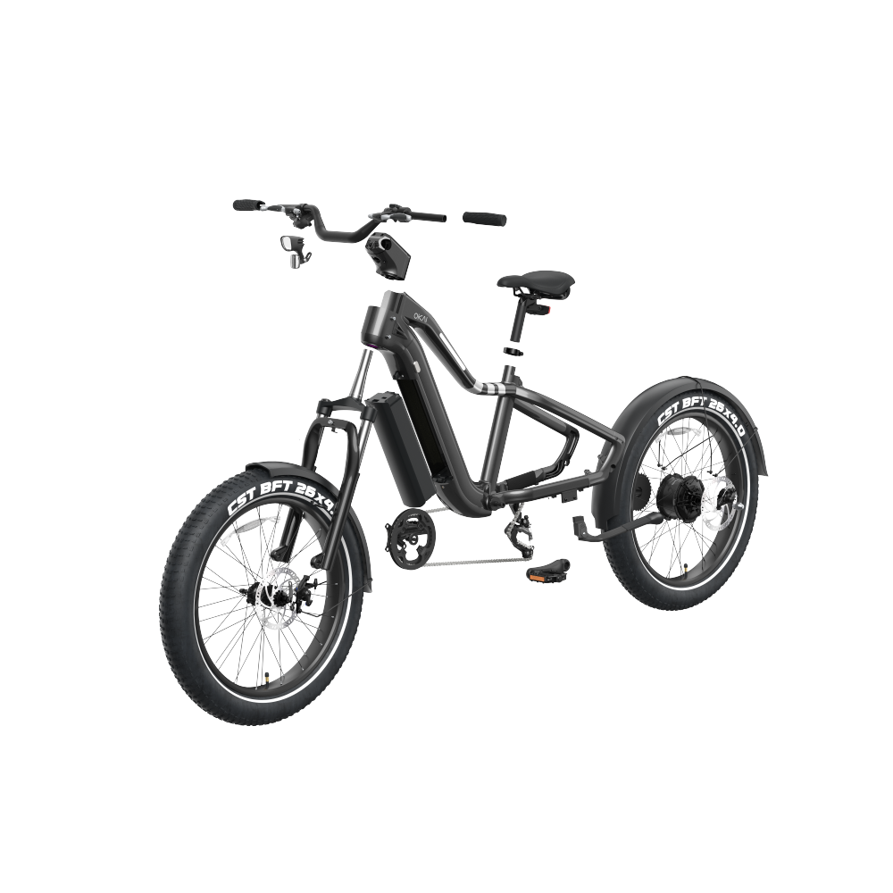 26" Step Over Electric Mountain Bike - Black