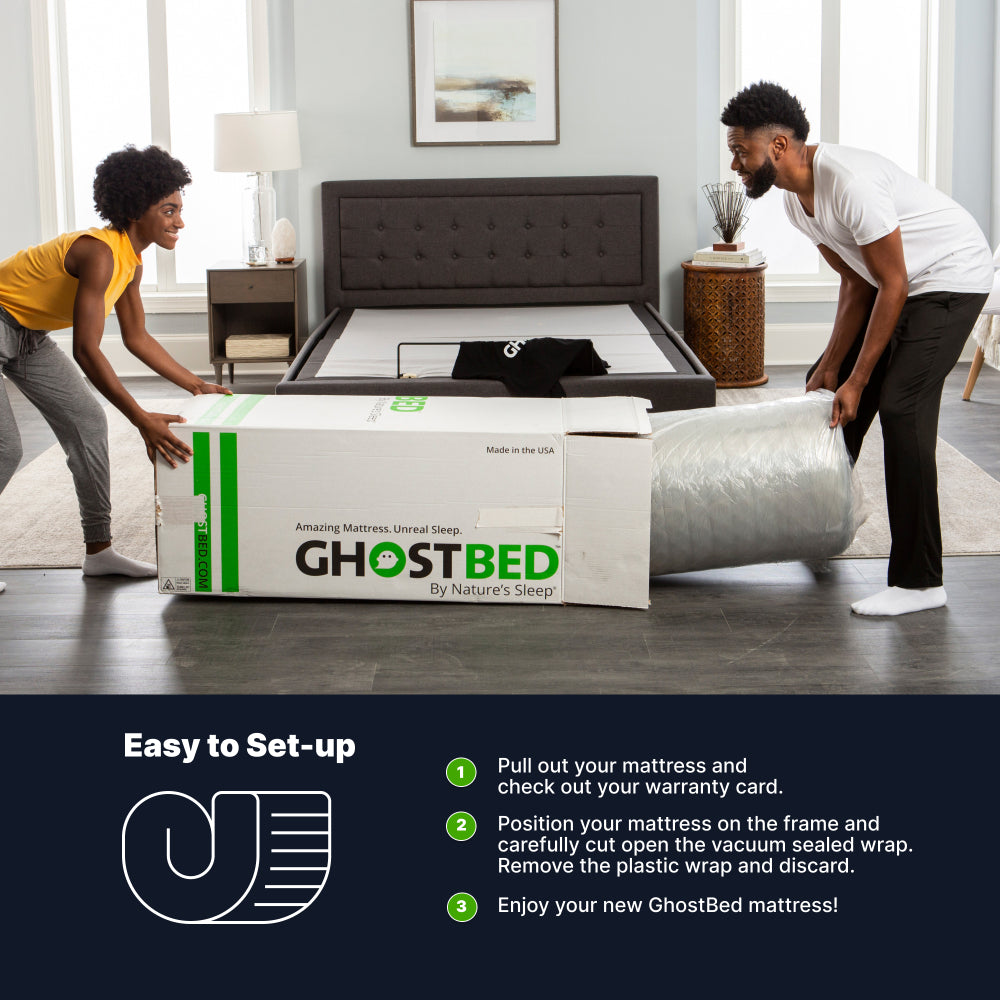 GhostBed 14" Memory Foam Mattress - Twin XL