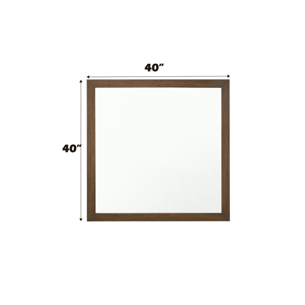 Miquell Oak Finish Mirror