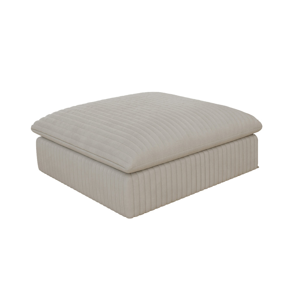 Cloud Sofa,Corduroy Fabric,Deep Seat Couches,Double-layer design,Removable Cushion,No Assembly, DIY Combination for Living room, Bedroom,Conference room ,Apartment,White