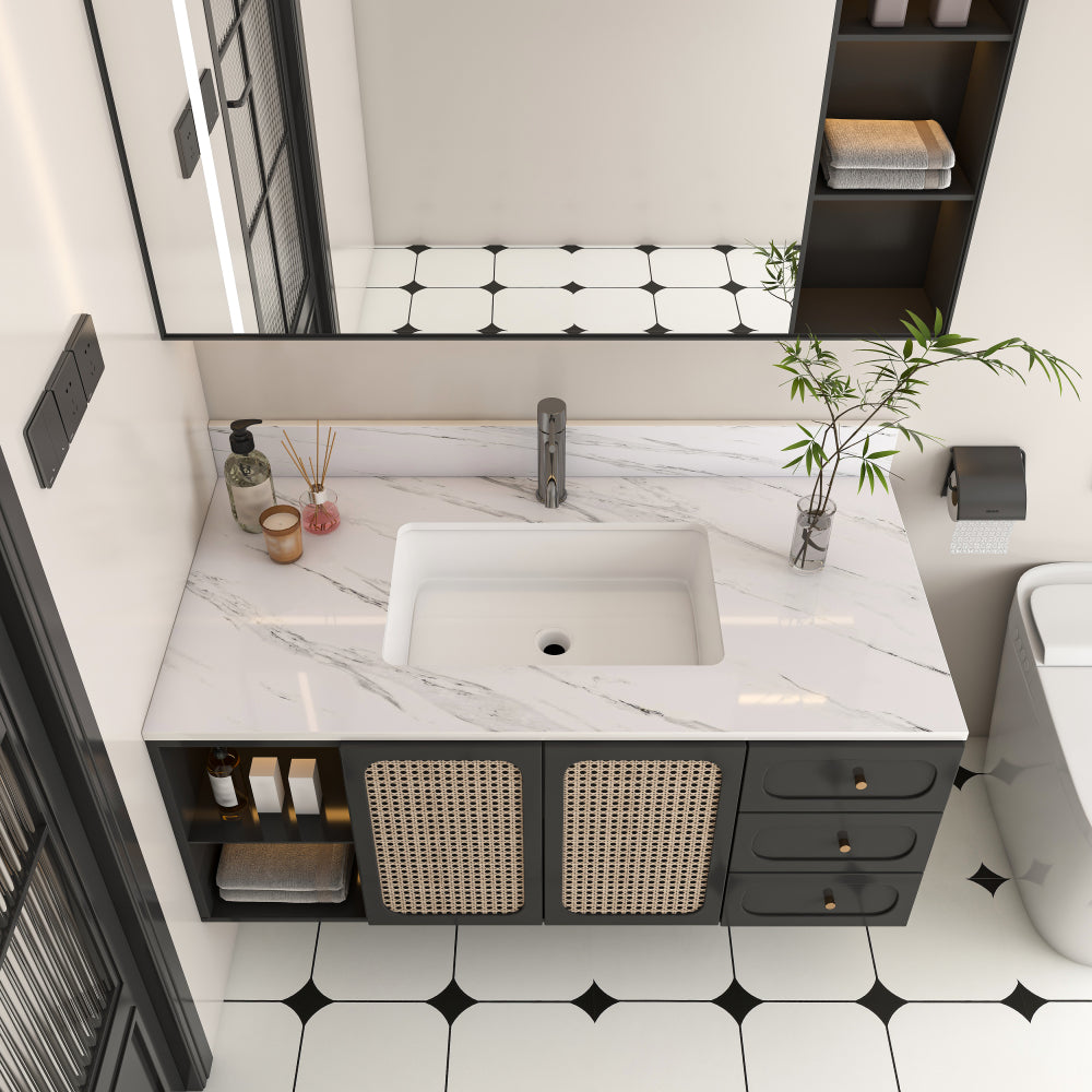 22 Inch Sidesplash , Bathroom Vanity Top with Backsplash ,4" Height Backsplash, for Vanity Top, Bianco Carrara Venato