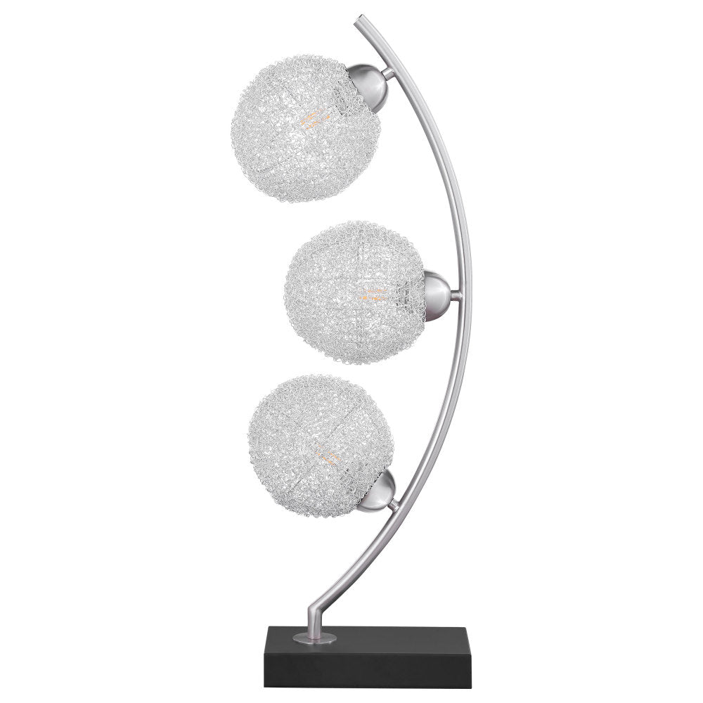 McDougal McDougal Black 30-inch Woven Spherical Metal Table Lamp