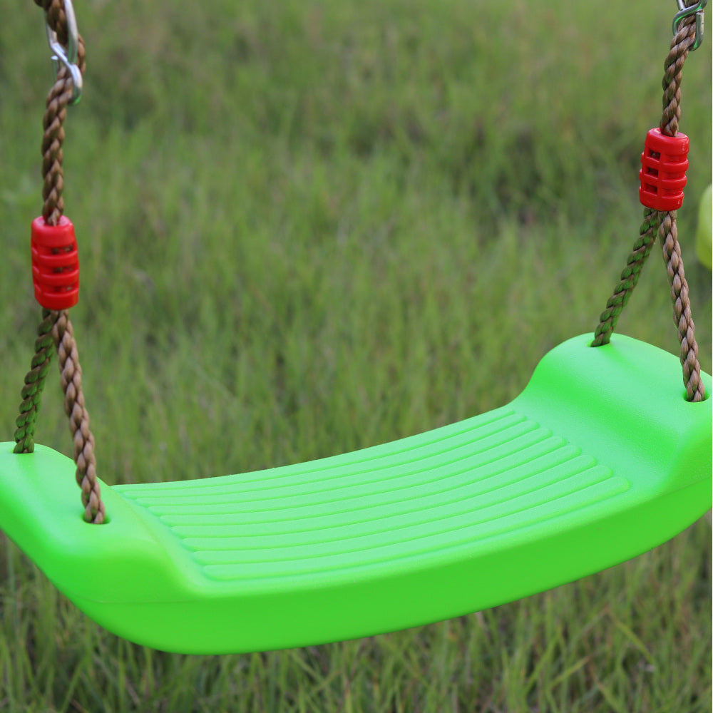 Swing Sets for Backyard 440LBS 3 Seat, Swingset Outdoor for Kids, Swing Set with Glider, 2 Blet Swings