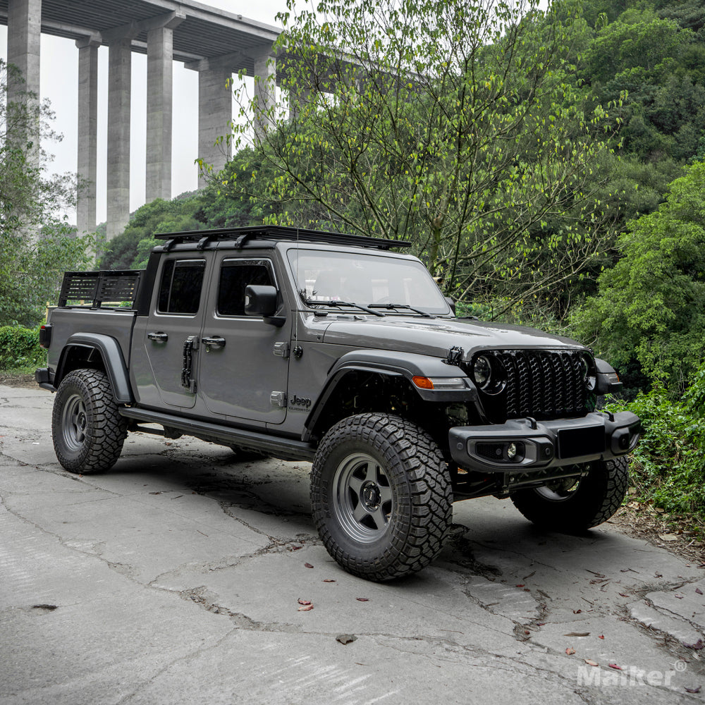 Front & Rear Fenders Compatible with 2020-2024 Jeep Wrangler Gladiator JT Mojave & Rubicon, Off-Road Wheel Fender Liner Set 4 Pcs(Only Fit High Clearance Fender Flares)