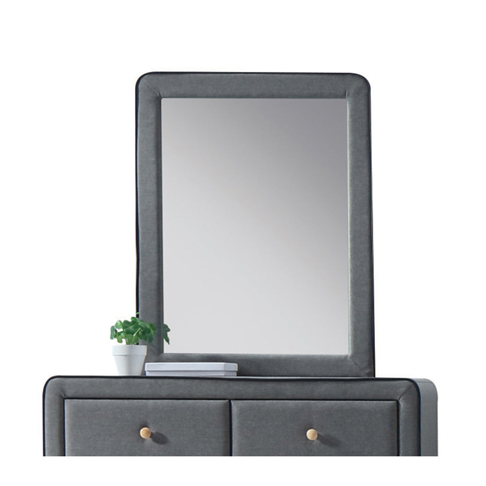 Valdemar Weathered Gray Finish Mirror