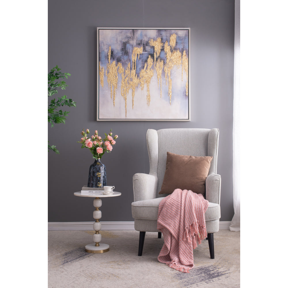 50x60" Decorative Pink Cotton Throw Blanket with Tassels, 2 Pack
