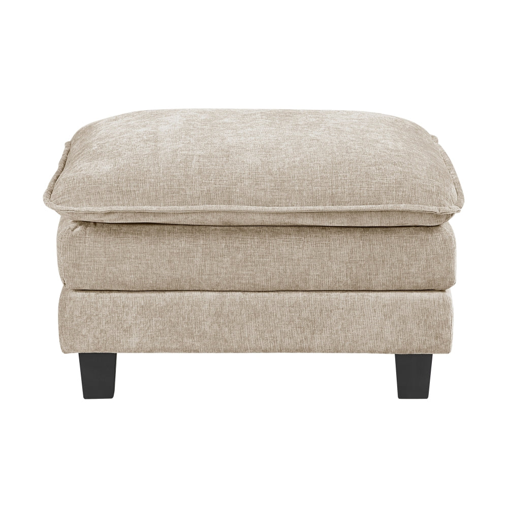 Modern Style Loveseat Plush Comfort Taupe Chenille Fabric Upholstery Contemporary Living Room Furniture 1pc Durable Plywood