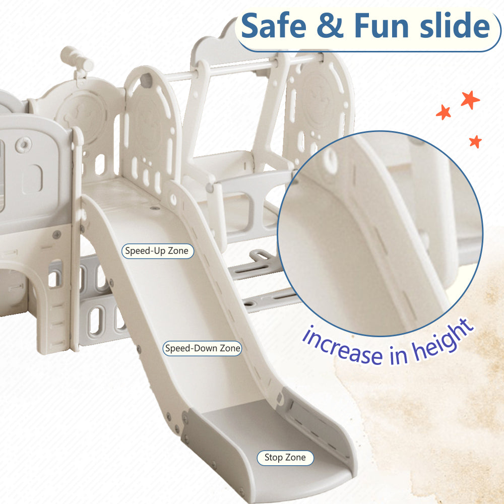 Toddler Slide, Kids Slide for Toddlers Age 1-4, 11in 1 Baby Slide Outdoor Indoor Playground with Basketball Hoop and Extra long aisle, Strong swing,Sturdy and Easy Assembly Toddler Playset, Ideal Todd