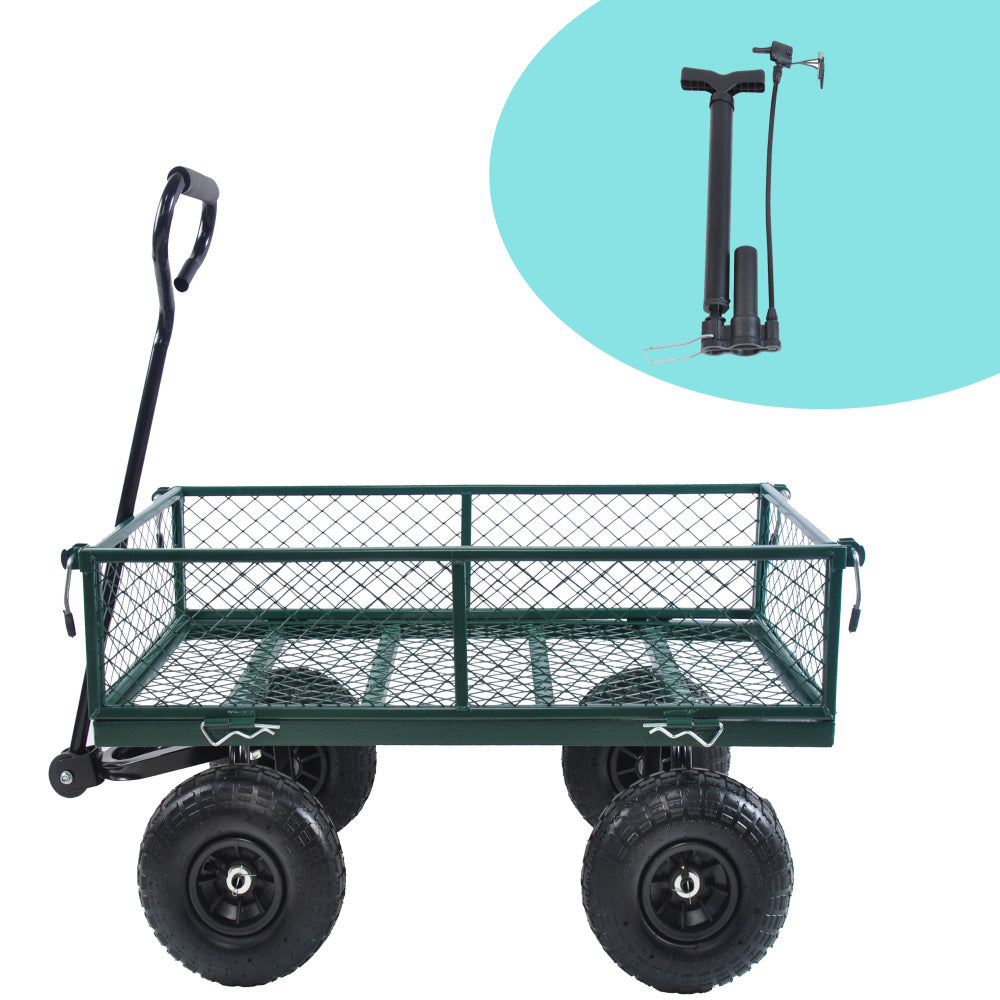 Wagon Cart Garden cart trucks make it easier to transport firewood TC1840BKG