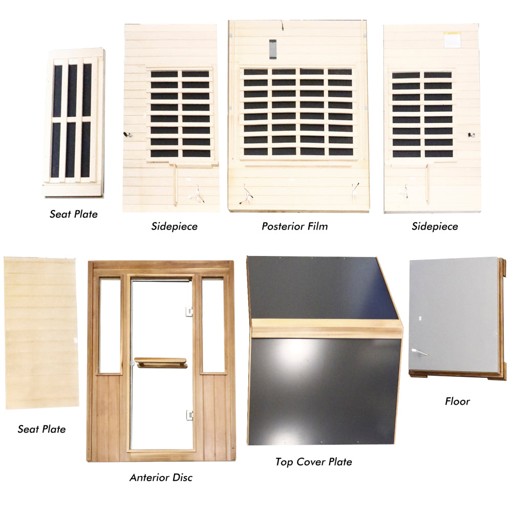 Outdoor Double Red Cedar Far Infrared Sauna Room