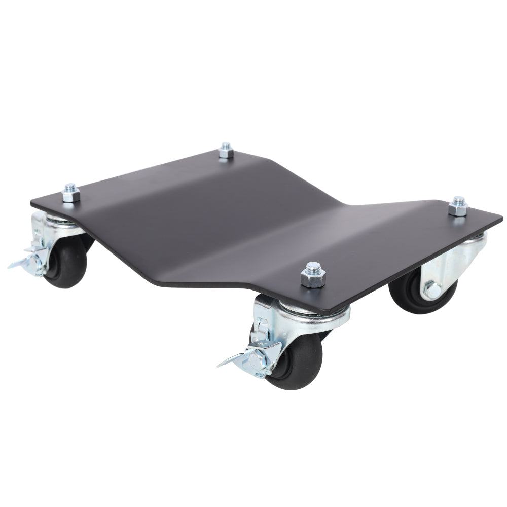 2PACK 2500lbs Capacity Professional Steel Vehicle Dollies,Heavy Duty Wheel Dolly,Car Dolly,Steel Tire Skates with Brakes,Black