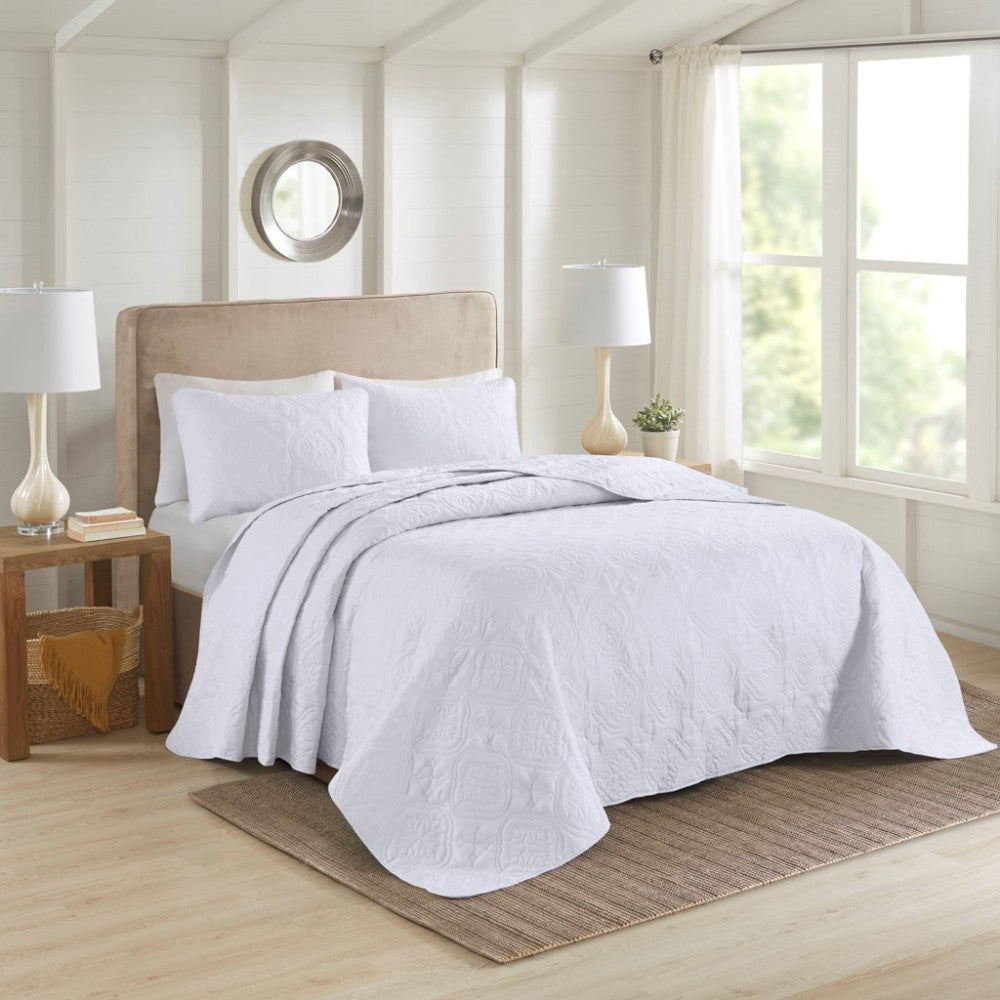 3 Piece Reversible Bedspread Set Khaki King/Cal King