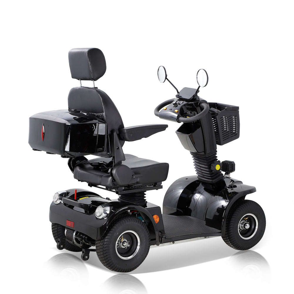 Heavy Duty Mobility Scooter for Seniors with Electromagnetic Brake,500W Motor 330LBS Capacity Electric All Terrain Powered Mobility Scooter