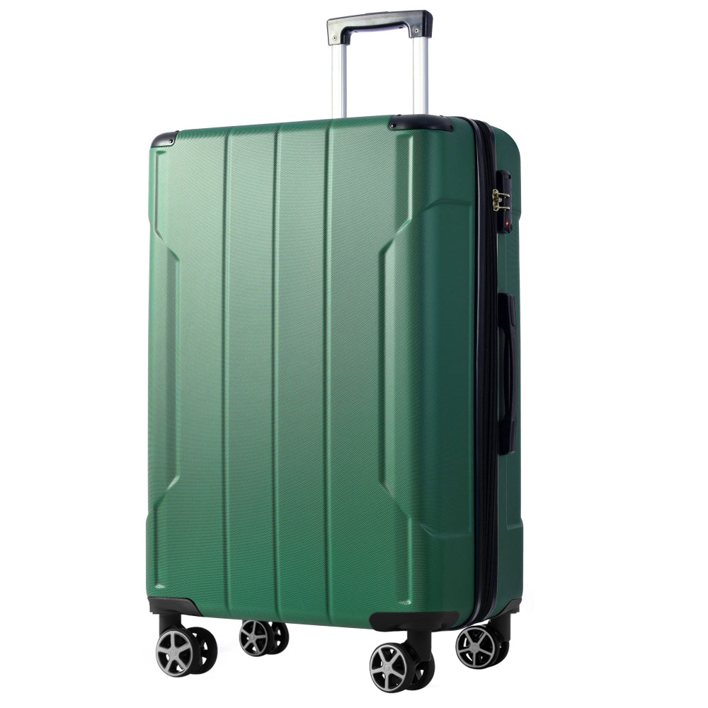 Hardshell Luggage, Lightweight Durable ABS Suitcases with Double Wheels, Expandable 28-inch Checked Luggage 28" (Pink)