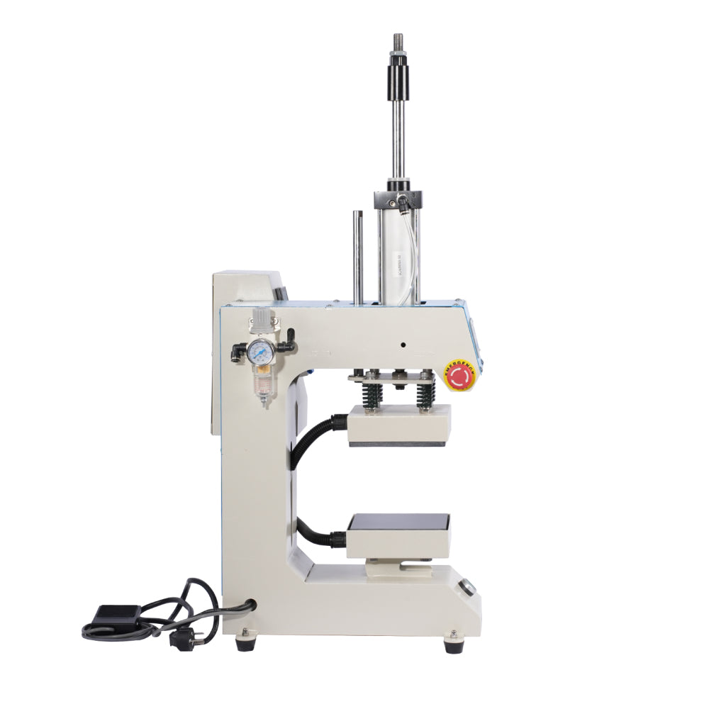 Translation of "10×10 Label Pneumatic Heat Press Machine with Upper and Lower Heating"