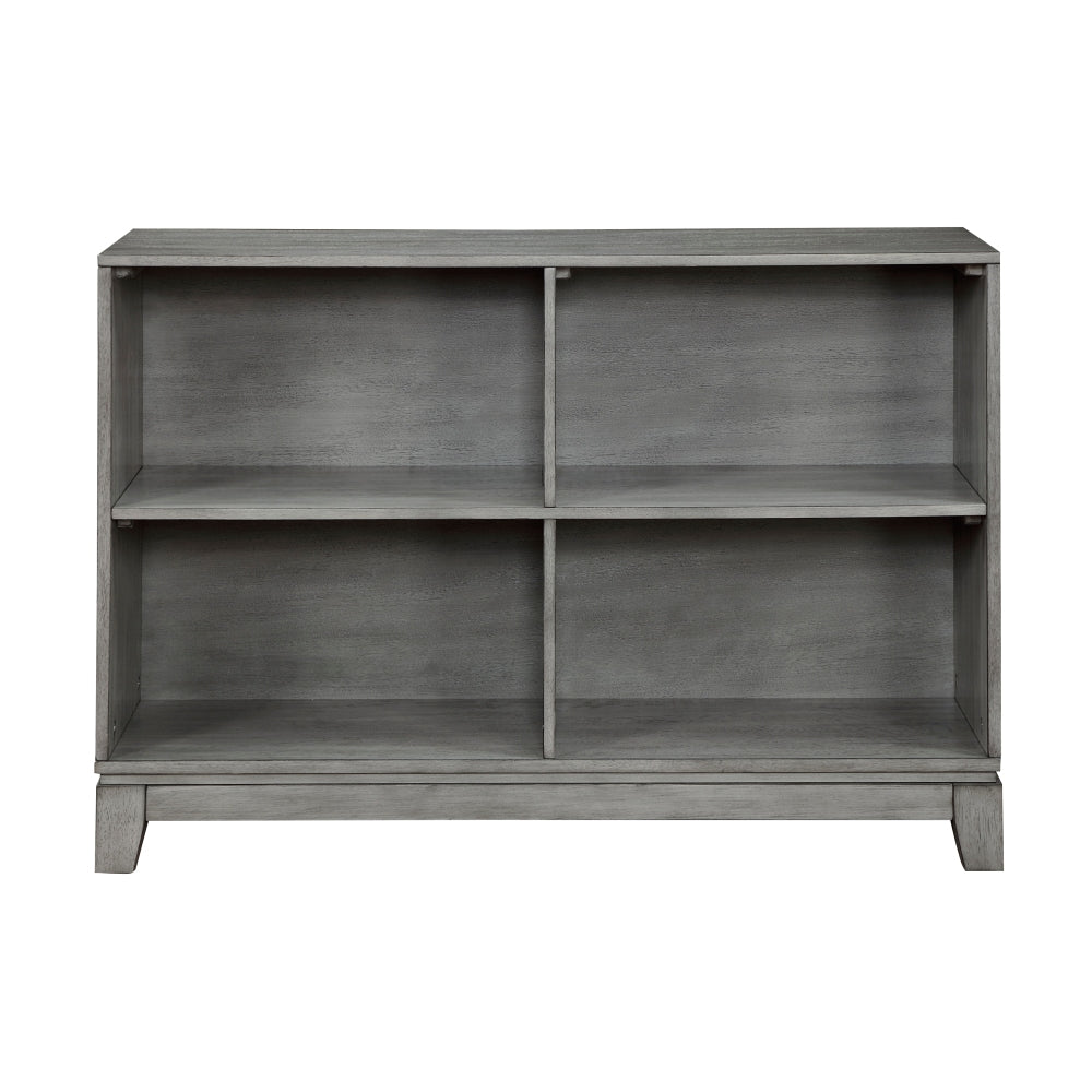 White Finish 6-Shelf Bookcase Wooden Furniture 1pc