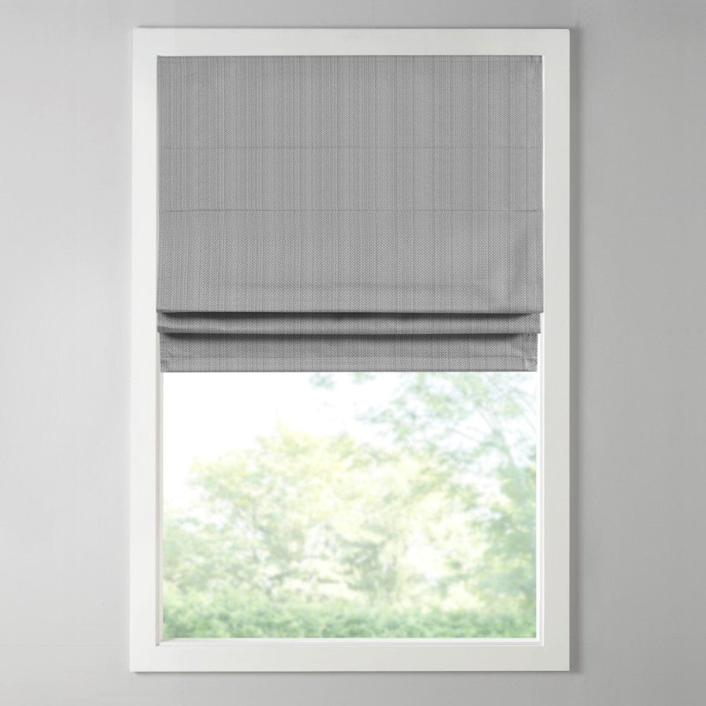 Basketweave Room Darkening Cordless Roman Shade