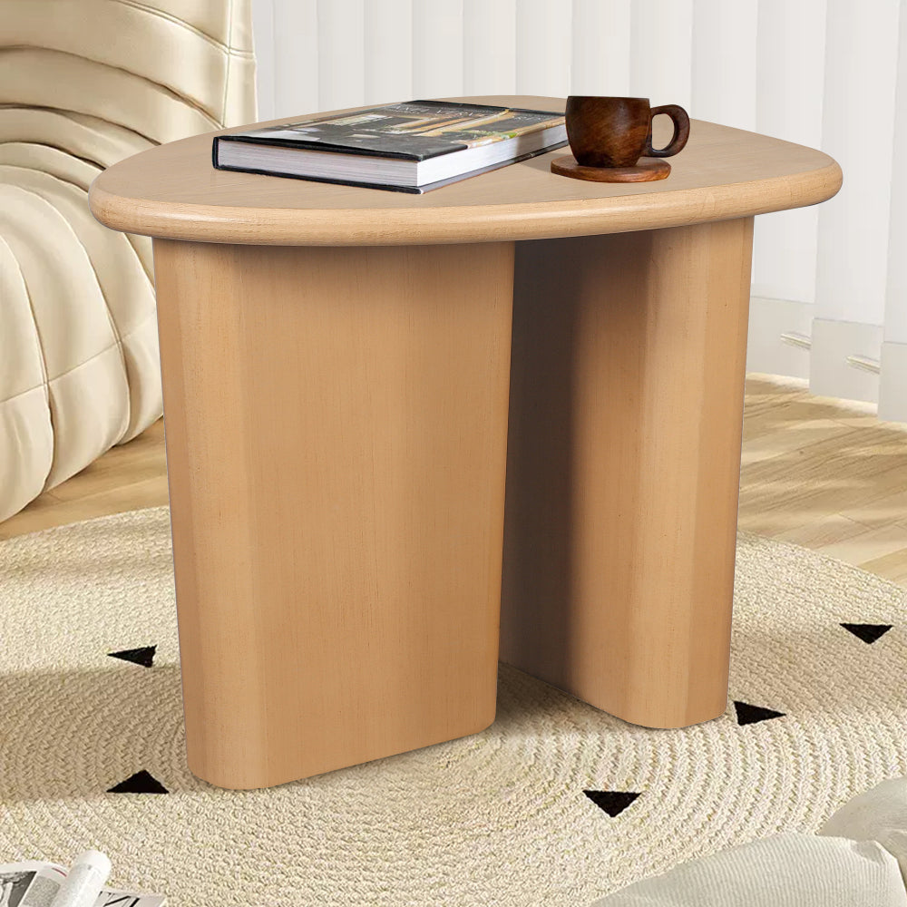 51'' Tapered Tabletop Coffee Table (NATURAL WOOD)