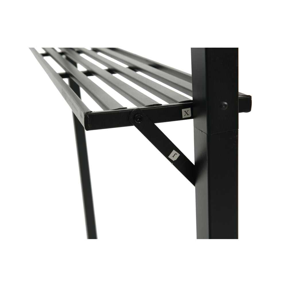Outdoor Grill Gazebo 8 x 5 Ft, Shelter Tent, Double Tier Soft Top Canopy and Steel Frame with hook and Bar Counters, Grey