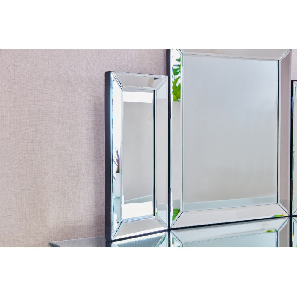 W 31 inch X H 20 inch Mountain shaped Folding vanity mirror Widely used in homes and offices,