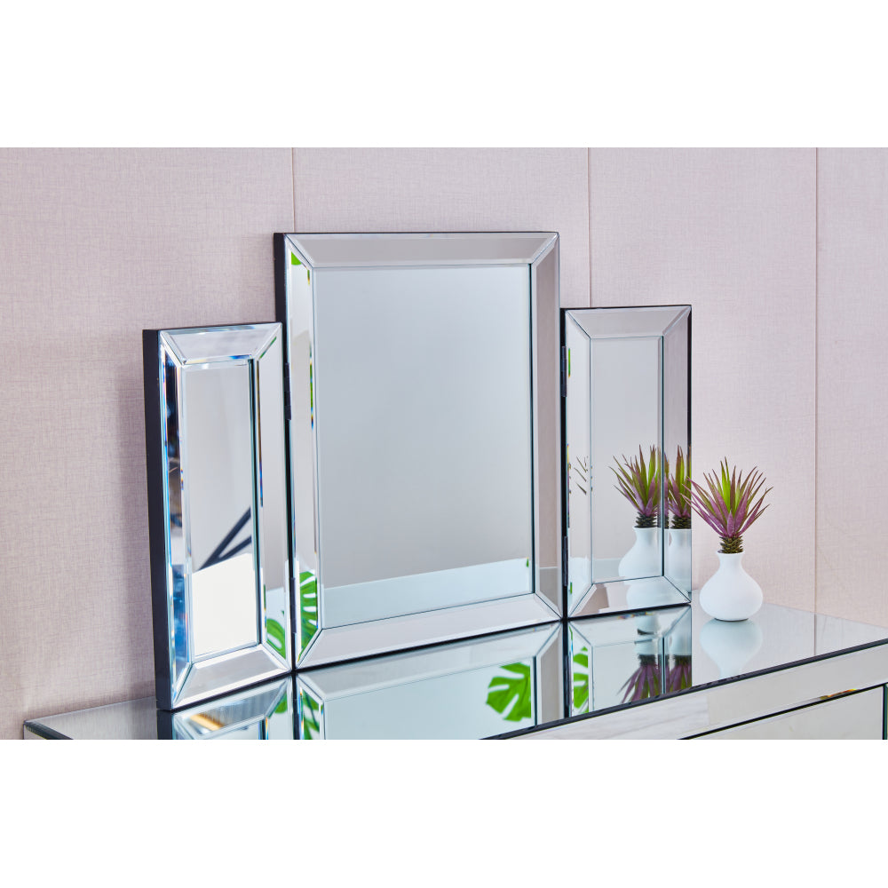 W 31 inch X H 20 inch Mountain shaped Folding vanity mirror Widely used in homes and offices,