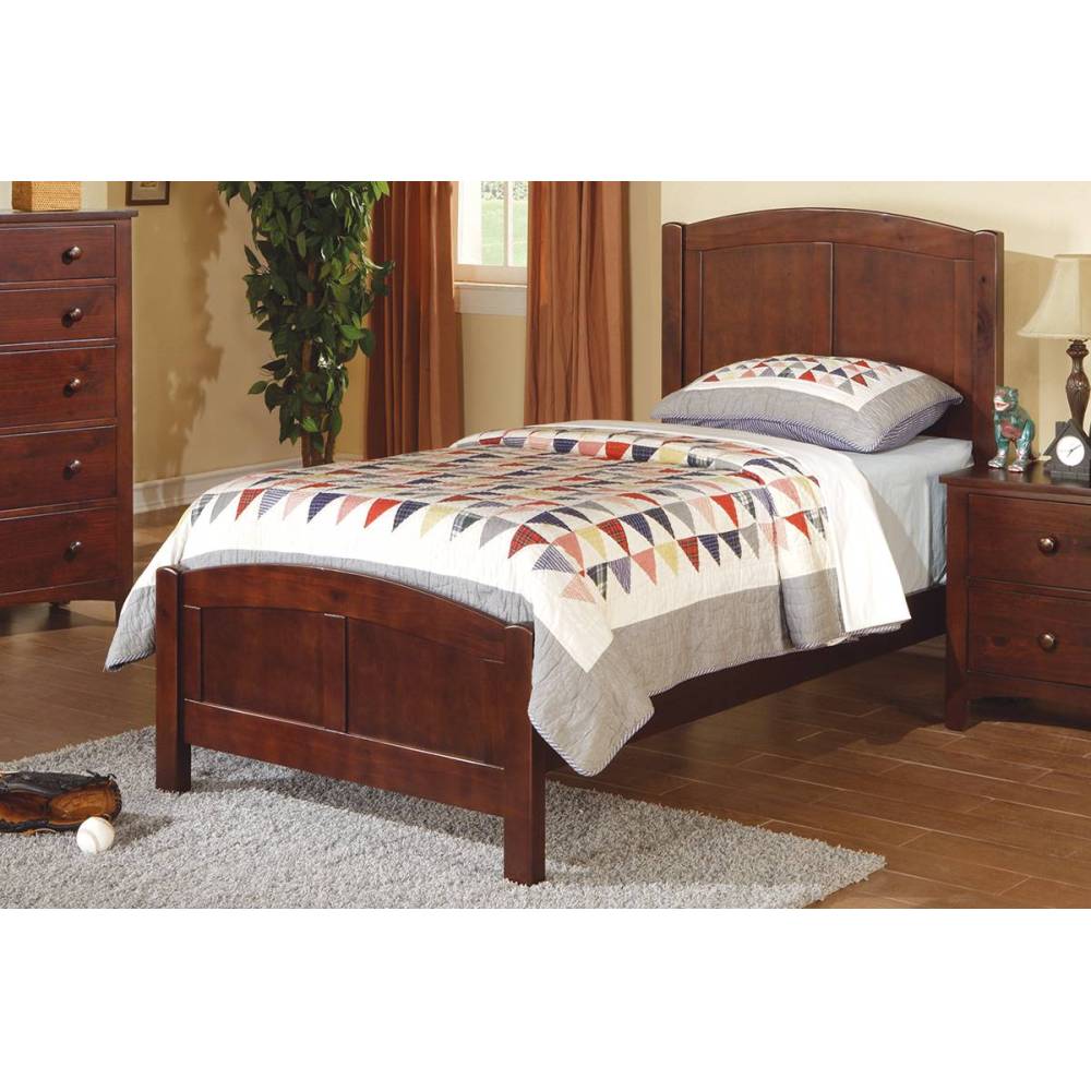 White Color Twin Size Bed Nightstand And Chest 3pc Set Bedroom Furniture Wooden Transitional Style Headboard