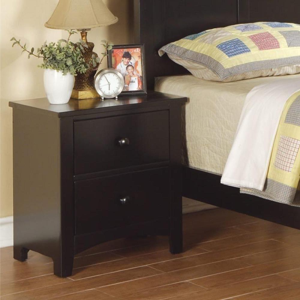 White Color Twin Size Bed Nightstand And Chest 3pc Set Bedroom Furniture Wooden Transitional Style Headboard