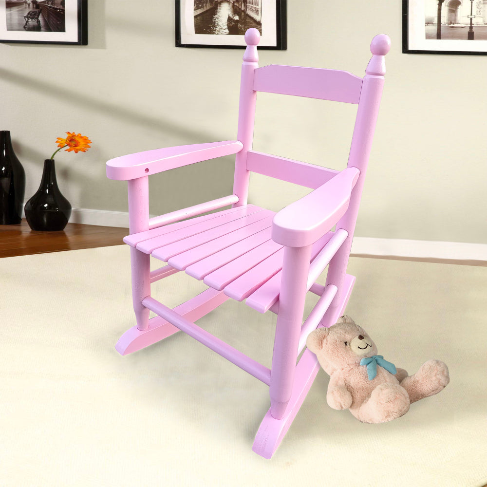 Children's rocking rose red chair- Indoor or Outdoor -Suitable for kids-Durable