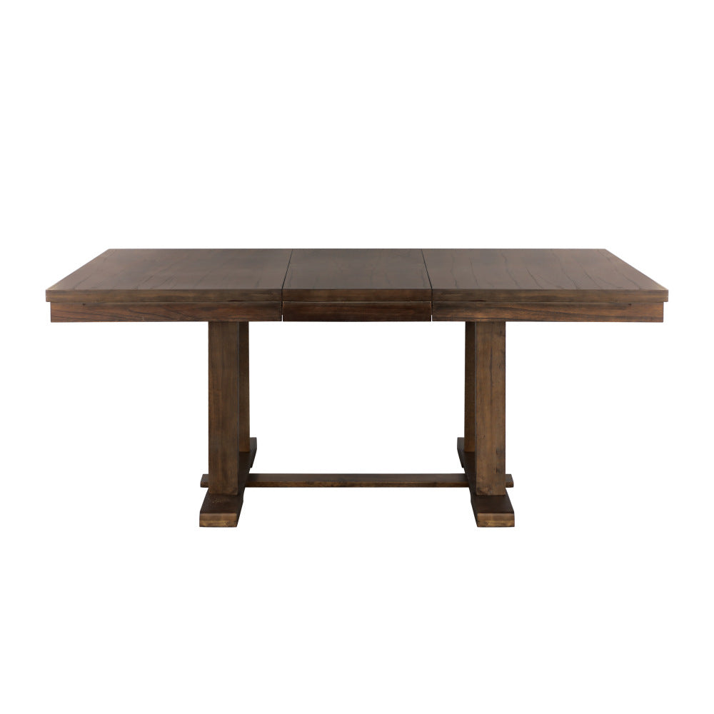Transitional Dining Furniture 1pc Wooden Bench Button-Tufted Seat Light Rustic Brown Finish Furniture