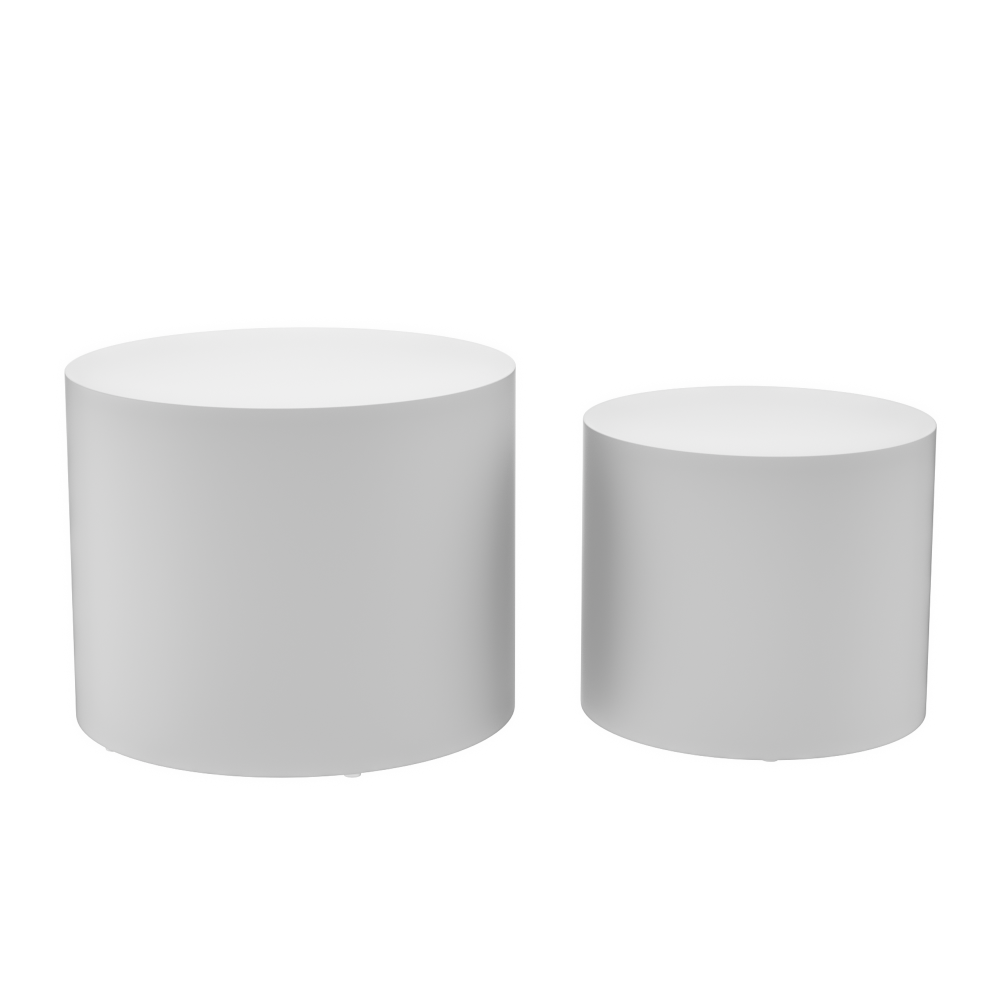 MDF with ash/oak/walnut veneer side table/coffee table/end table/nesting table set of 2 for living room,office,bedroom Black