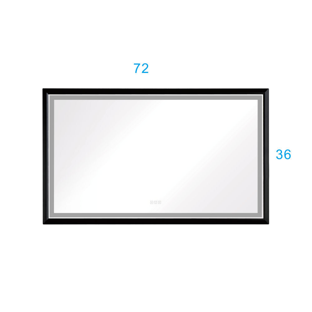 96in. W x 48 in. H LED Lighted Bathroom Wall Mounted Mirror with High Lumen+Anti-Fog Separately Control
bedroom full-length mirror bathroom led mirror hair salon mirror