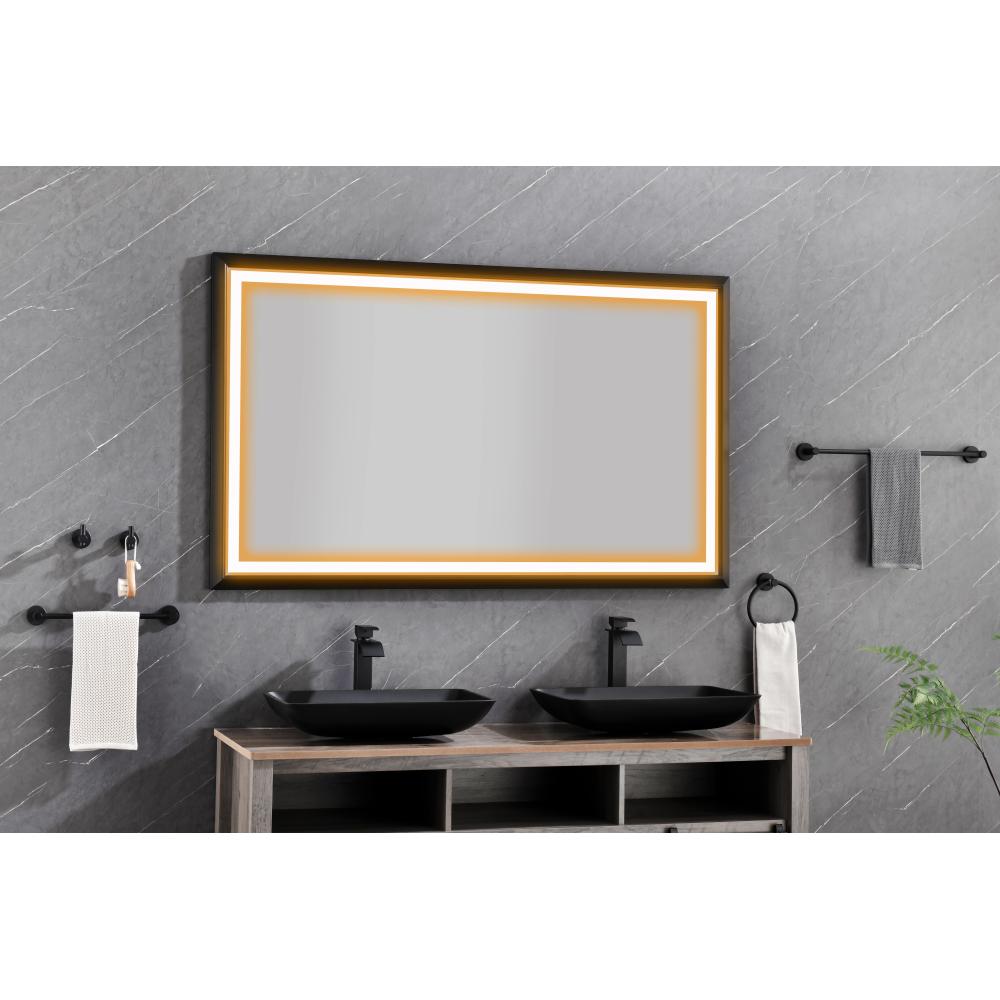 96in. W x 48 in. H LED Lighted Bathroom Wall Mounted Mirror with High Lumen+Anti-Fog Separately Control
bedroom full-length mirror bathroom led mirror hair salon mirror