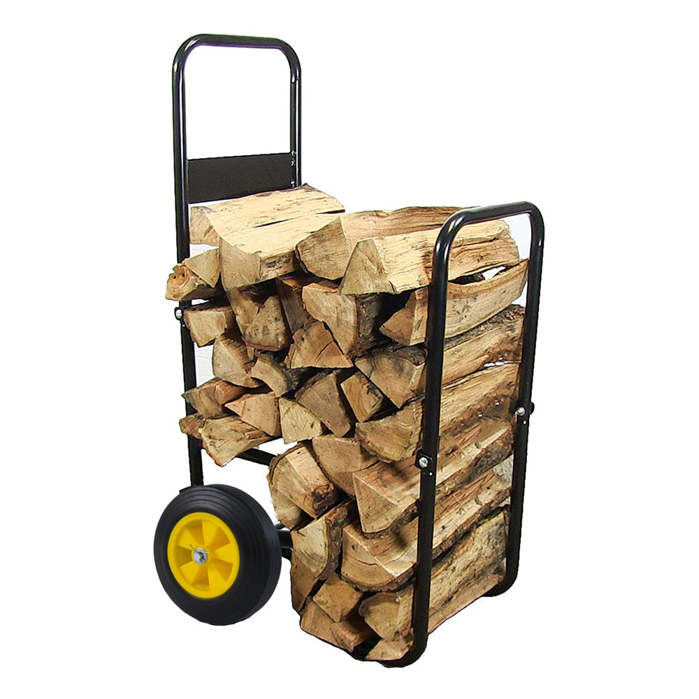 Heavy duty manual truck with double handles 330 lb steel trolley for moving heavy platform truck with 10 "rubber wheels for moving/warehouse/garden/grocery