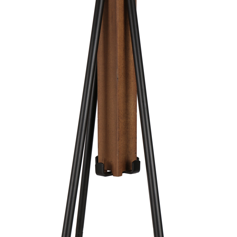 Reclaimed Wood and Metal Freestanding Coat Rack with Hooks use in bedroom, living room