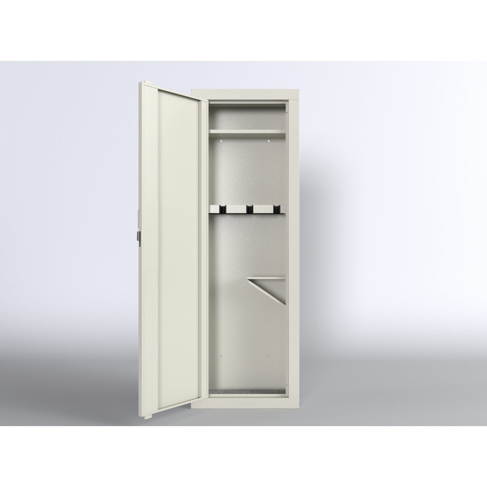 Wall Gun Safe, Gun Safes for Home, Gun Safes & Cabinets, Wall Safes Between The Studs, Quick-Access Rifle Safe with Removable Shelf and Digital Keypad(White)