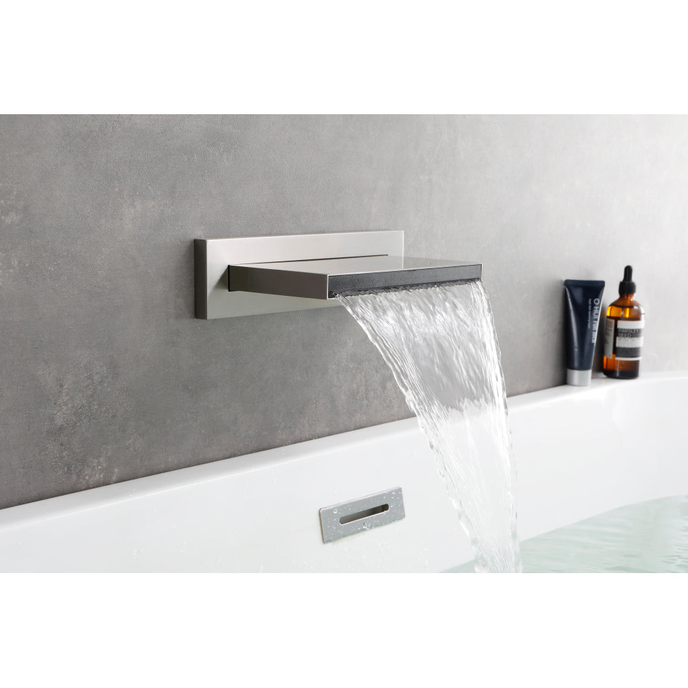SHOWER Waterfall Waterfall Tub Faucet Wall Mount Tub Filler Spout For Bathroom sink Multiple Uses High Flow Bathtub shower Cascade Waterfall