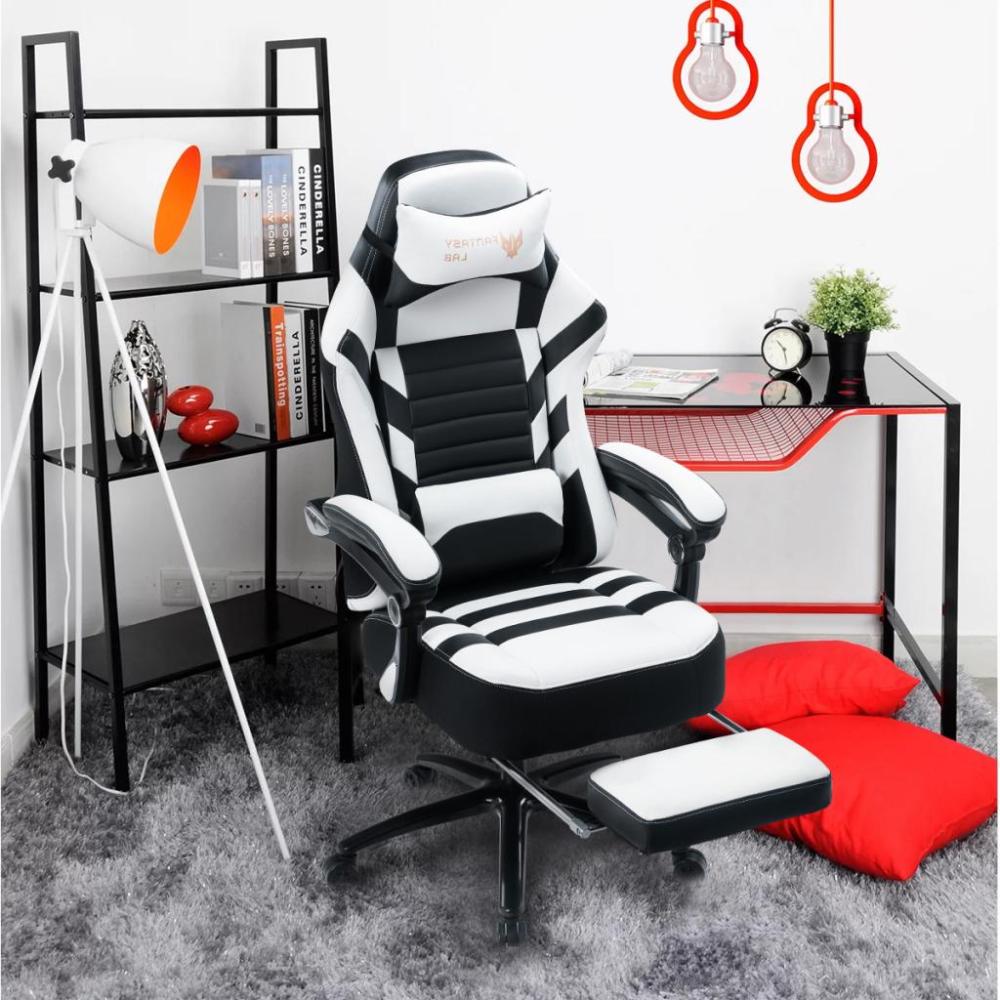 Vanbow.Seat Height Adjustable Swivel Racing Office Computer Ergonomic Video Game Chair