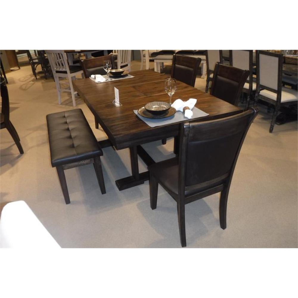 Transitional Dining Furniture 1pc Wooden Bench Button-Tufted Seat Light Rustic Brown Finish Furniture